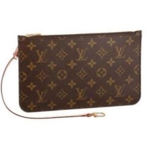 Louis Vuitton Neverfull Monogram pouchette wristlet